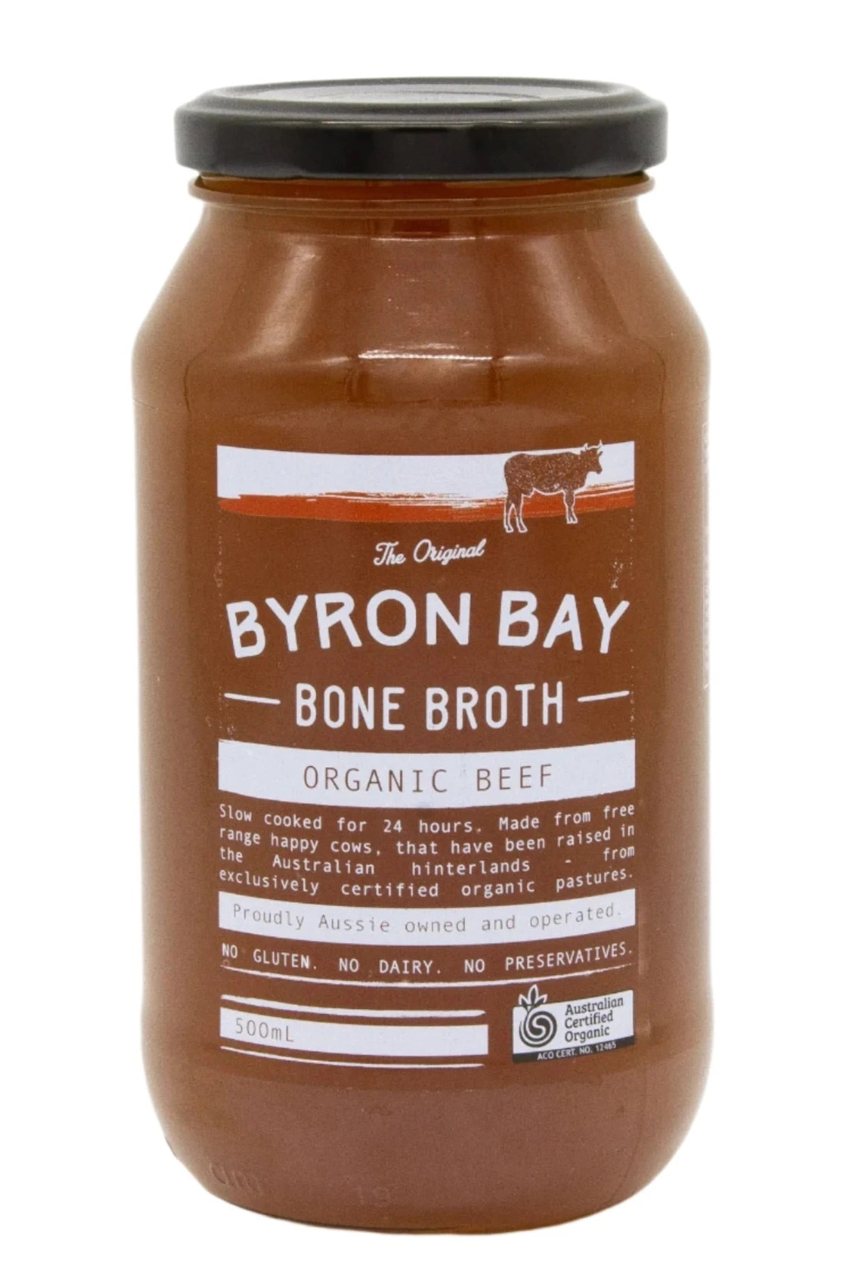 Byron Bay Bone Broth Beef 1lt certified organic
