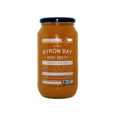Byron Bay Bone Broth Chicken 1lt certified organic