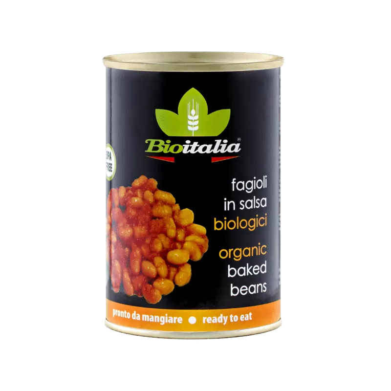 Bioitalia baked beans certified organic 400g