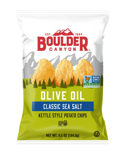 Boulder Canyon olive oil potato chips 142g