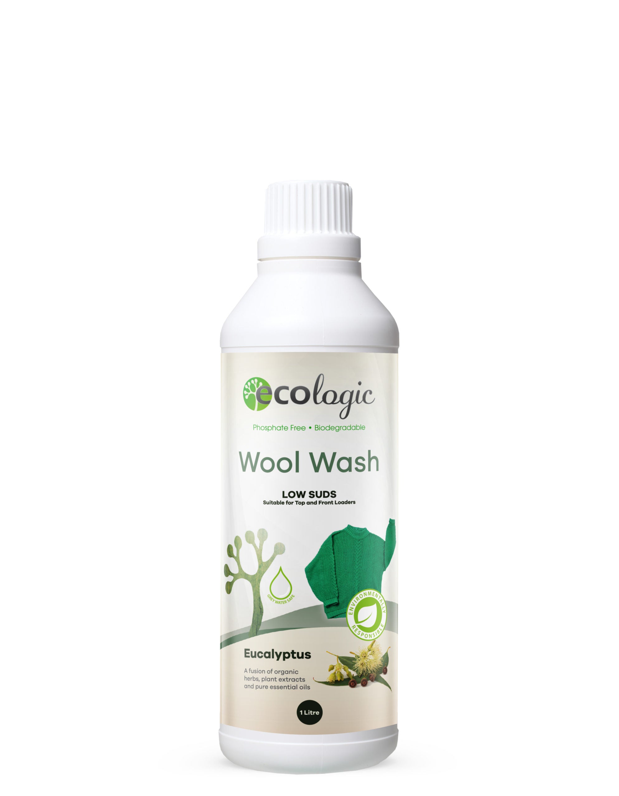 Ecologic Eucalyptus Wool & Delicates Wash certified organic 1lt