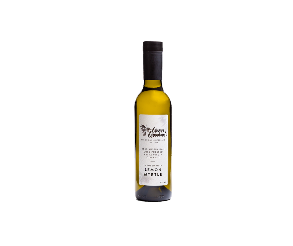 Grumpy Grandmas Lemon Myrtle infused EVOO 375ml
