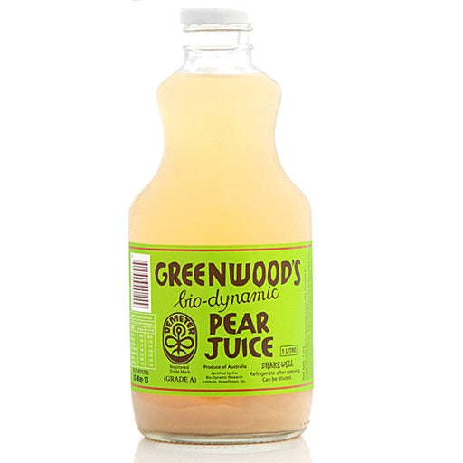 Greenwoods Pear Juice certified organic 1lt