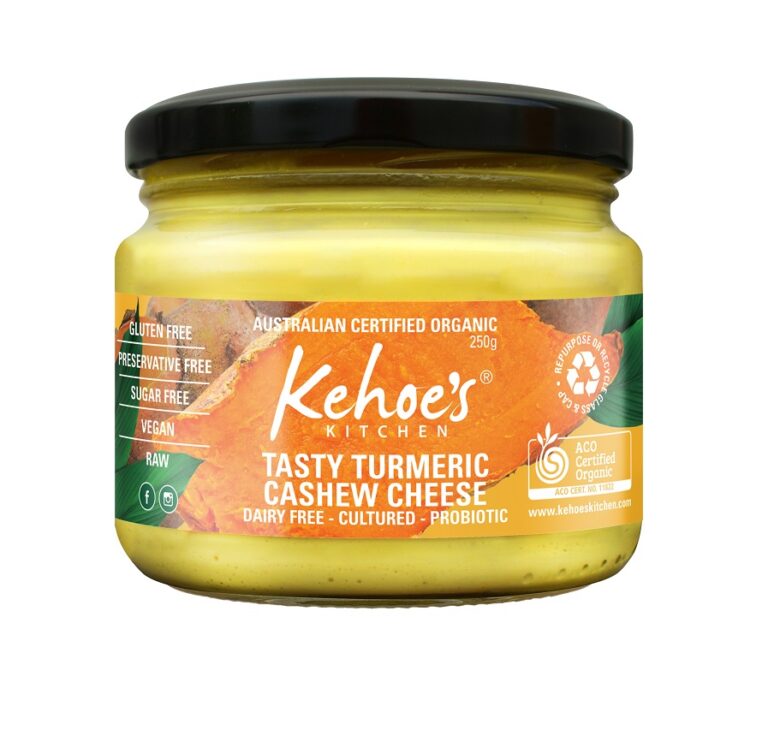 Kehoe's Cashew cheese turmeric certified organic 250g