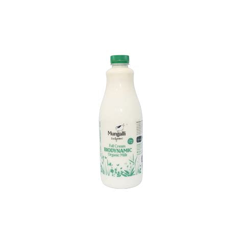 Mungalli certified organic full cream milk 1.5lt