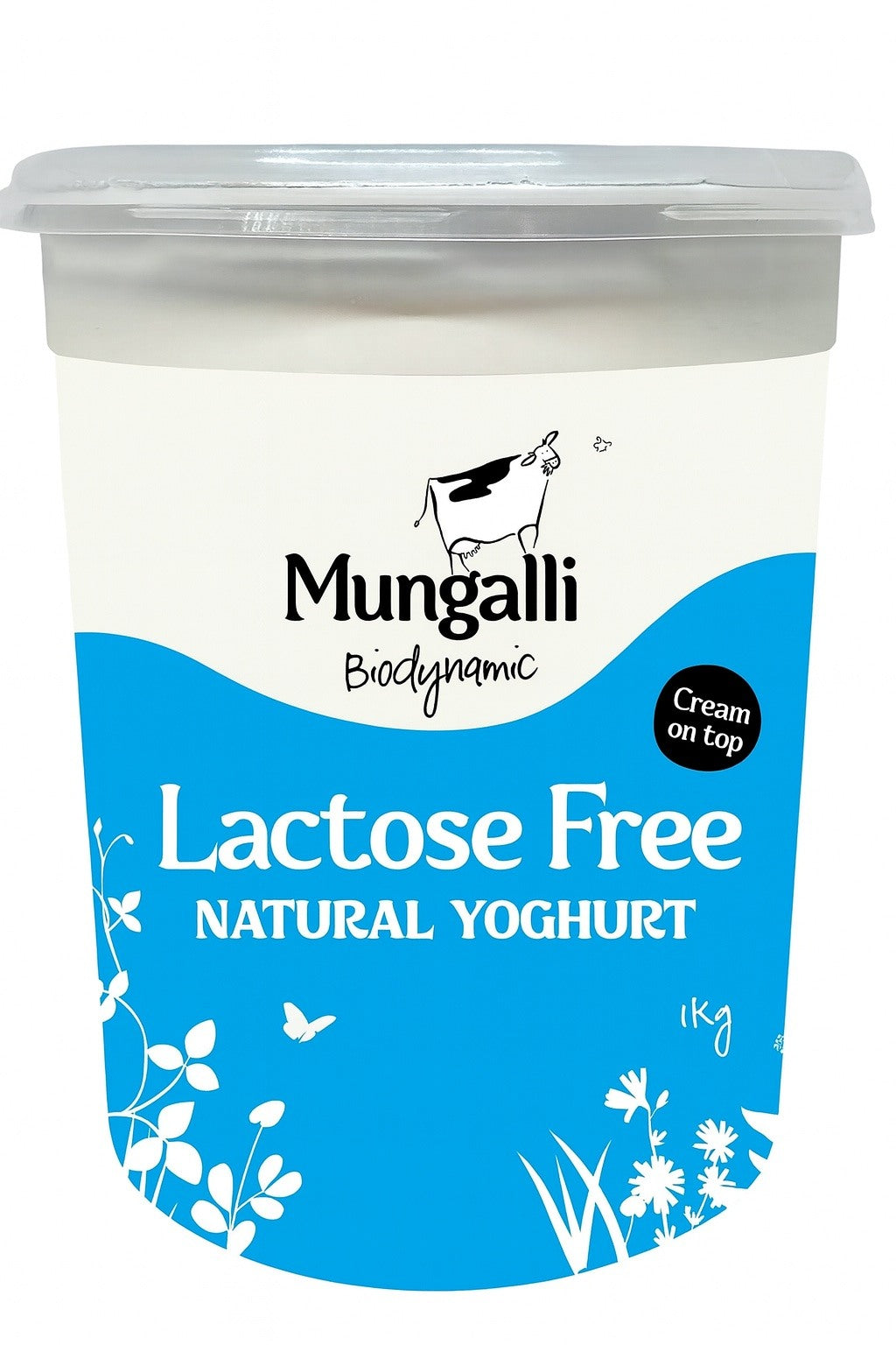 Mungali yoghurt lactose free natural biodynamic 1kg