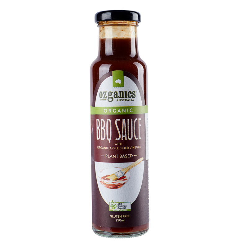 Ozganics bbq sauce certified organic 250g