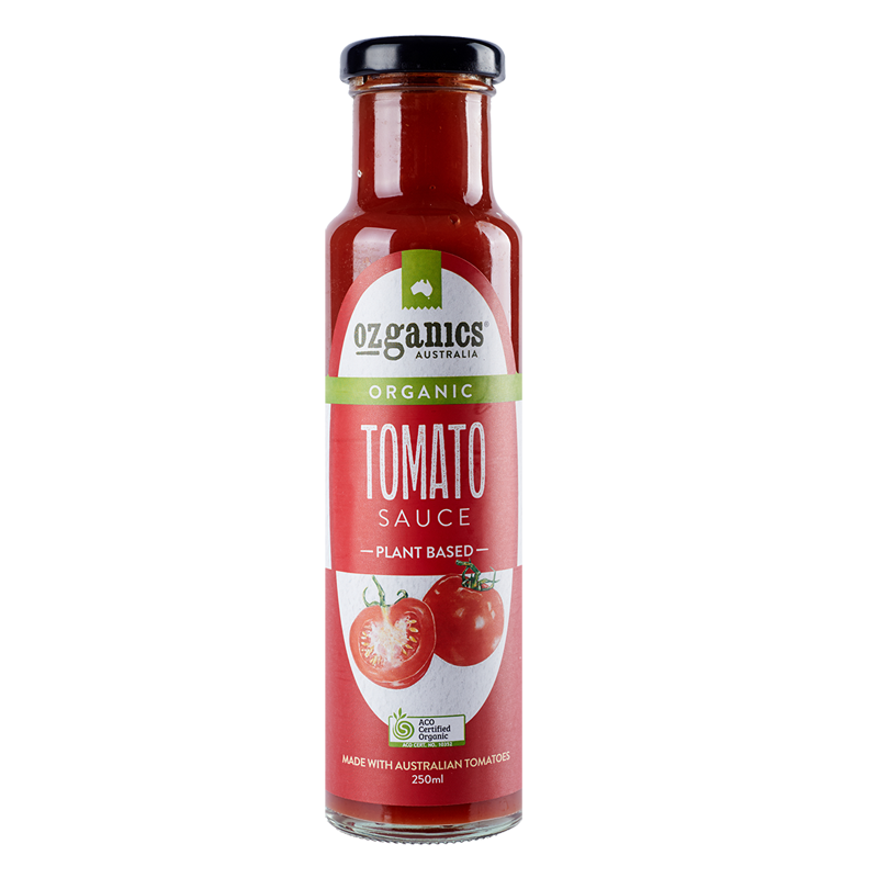 Ozganics tomato sauce certified organic 250g