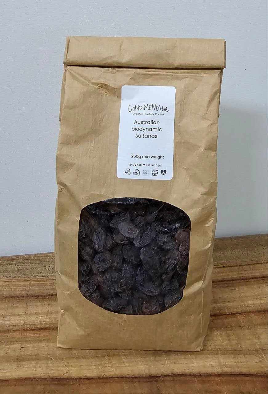 Sultanas Biodynamic, 250g