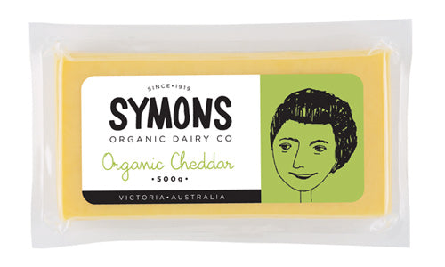 Cheddar cheese certified organic, 500g