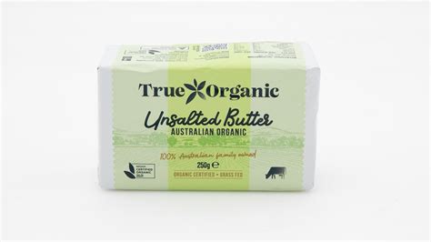 Butter unsalted certified organic, 250g