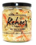 Kehoe's Dill, Kale & Carrot Sauerkraut certified organic 410g
