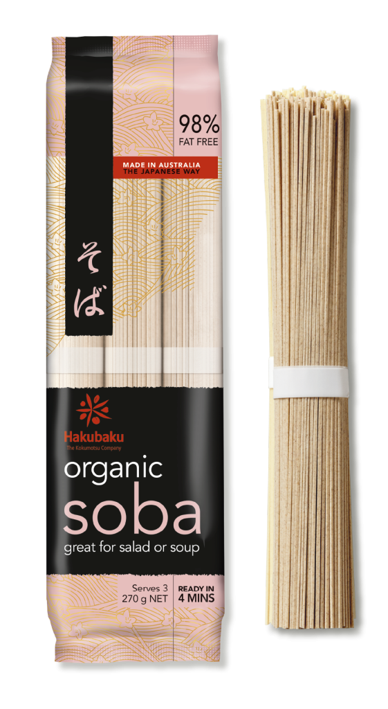 Hakubaku soba noodles certified organic 270g