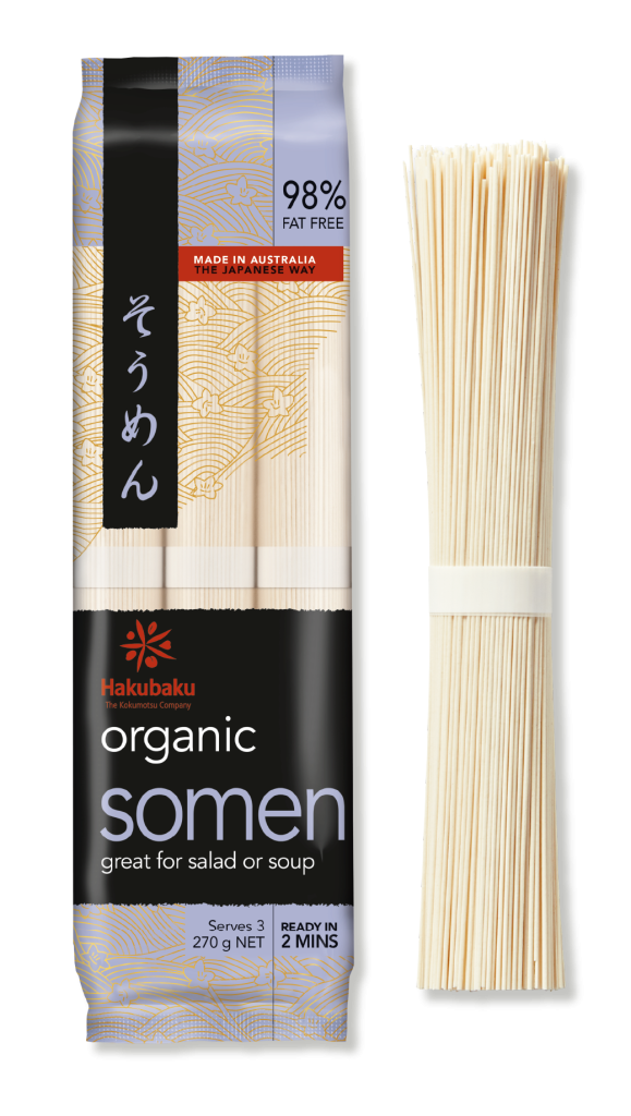 Hakubaku somen noodles certified organic 270g