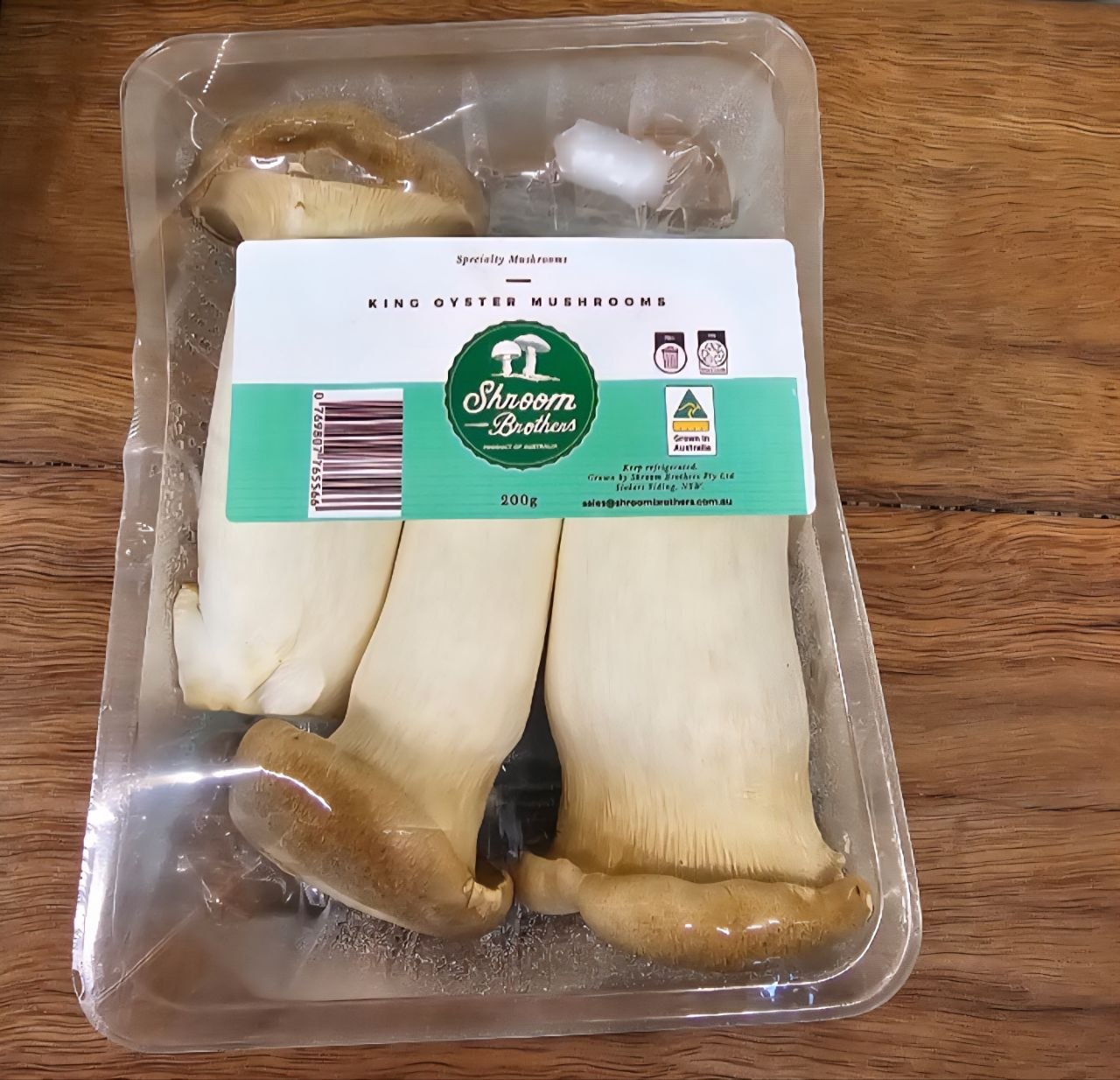 King oyster mushrooms certified organic 200g