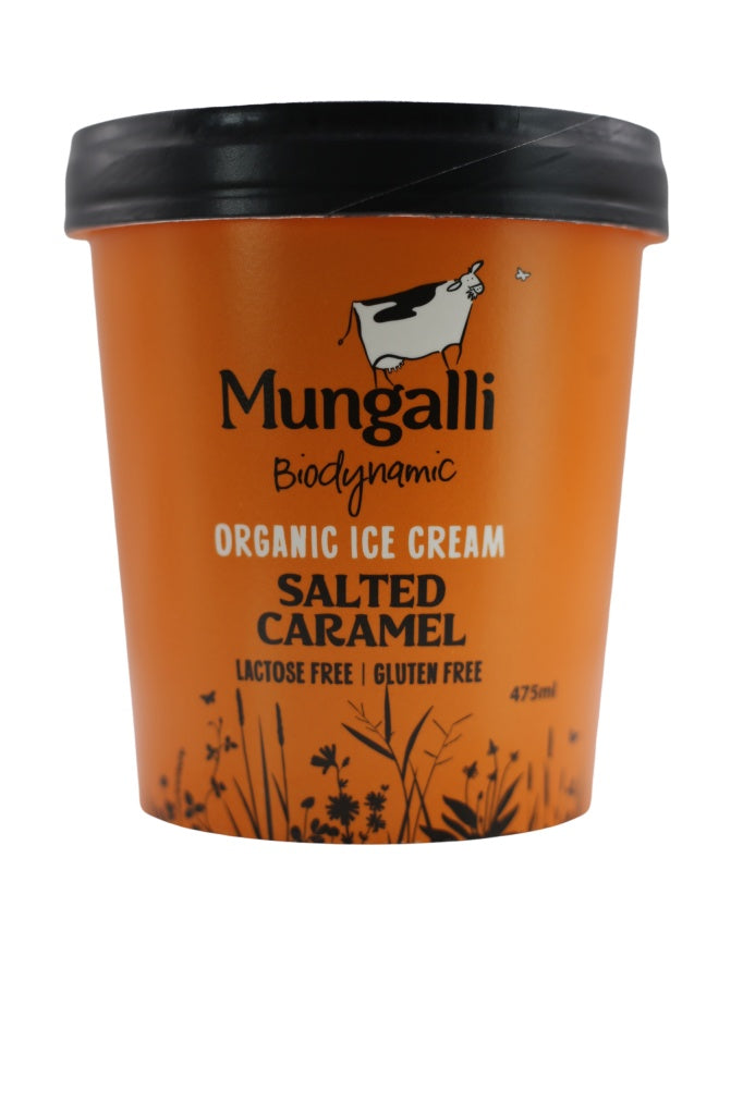 Mungalli Biodynamic ice cream vanilla 1lt or 475ml